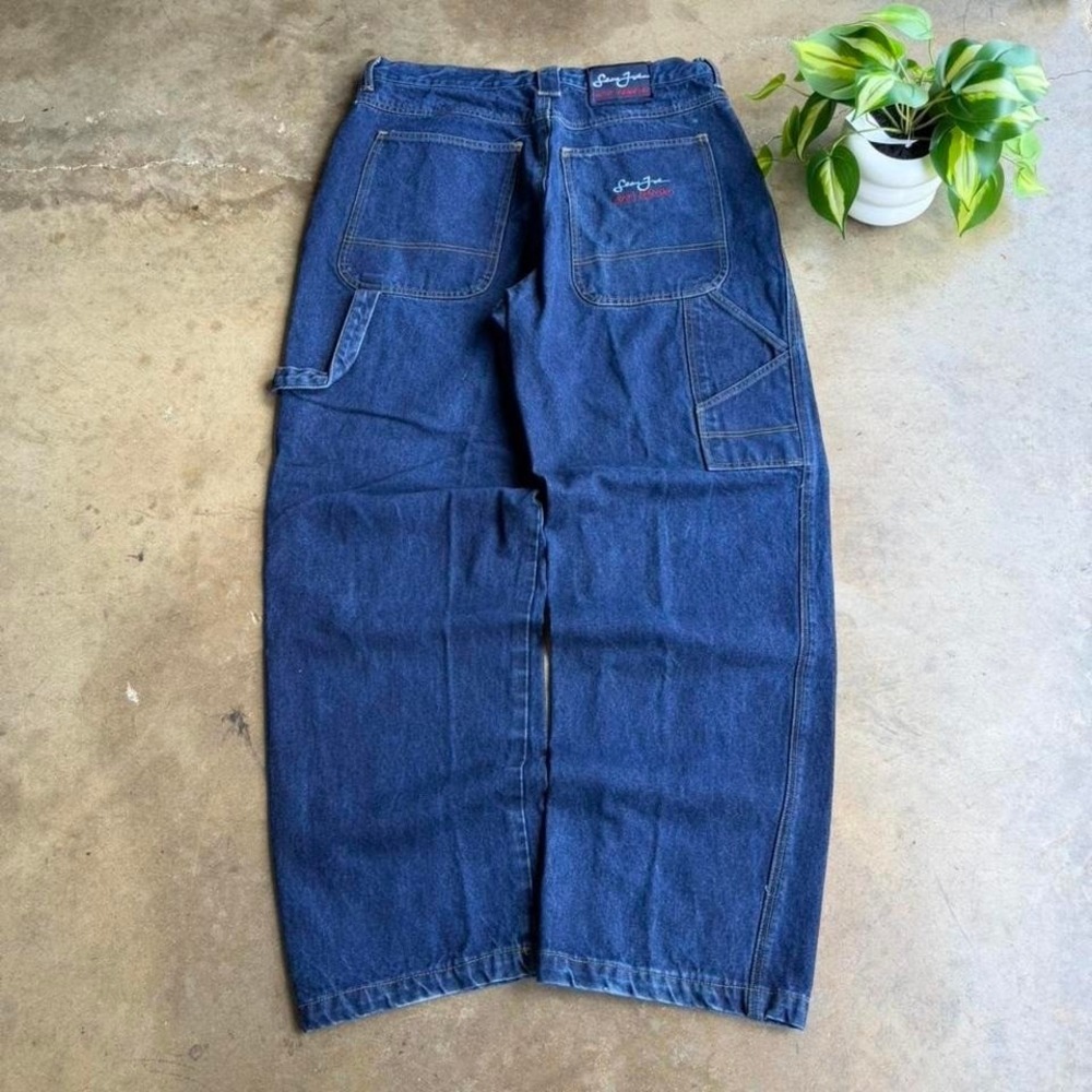 Vintage Y2K Sean John long pocket baggy carpenter pants 35x32
